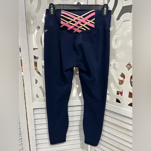 Fabletics Boost PowerHold High-Waisted 7/8 Legging Navy - Picture 3 of 10